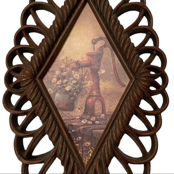 Vintage Burwood Wall Art 1975 - Set of 3 Cottage Chic Hangings - Picture 3 of 5